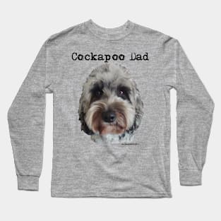 Merle Cockapoo Dog Dad Long Sleeve T-Shirt